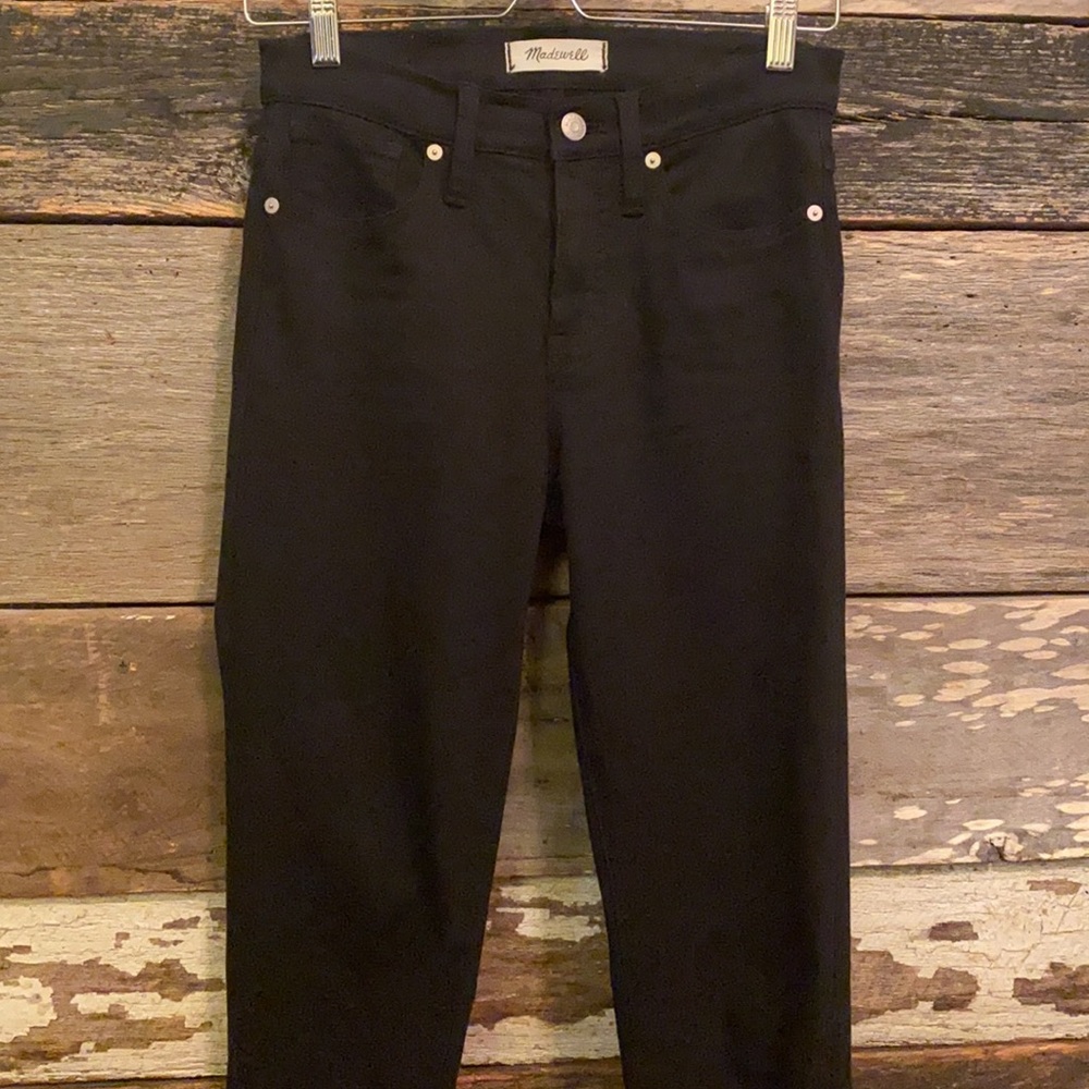 Rare Tall Long Madewell 9” Black High Rise Jeans
